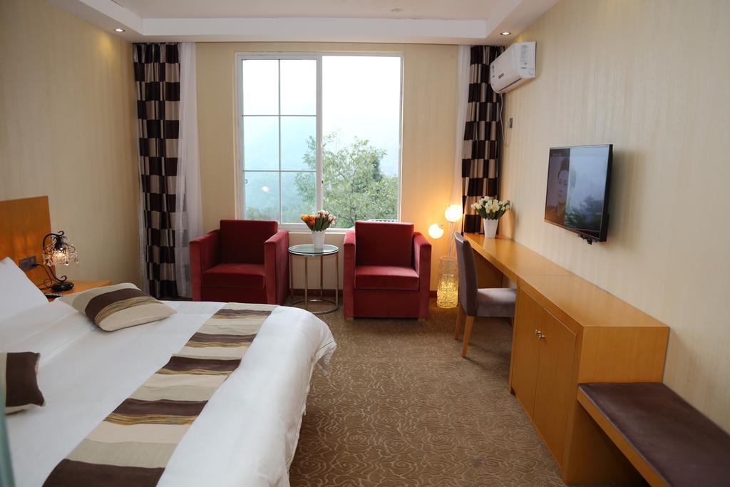 Panshan Tingquan Tuwo Holiday Resort Le-šan Pokoj fotografie