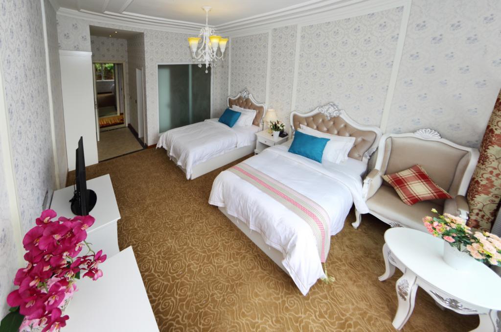Panshan Tingquan Tuwo Holiday Resort Le-šan Pokoj fotografie